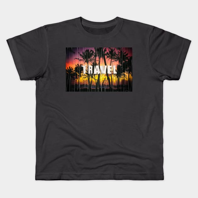 Travel Kids T-Shirt by perkinsdesigns